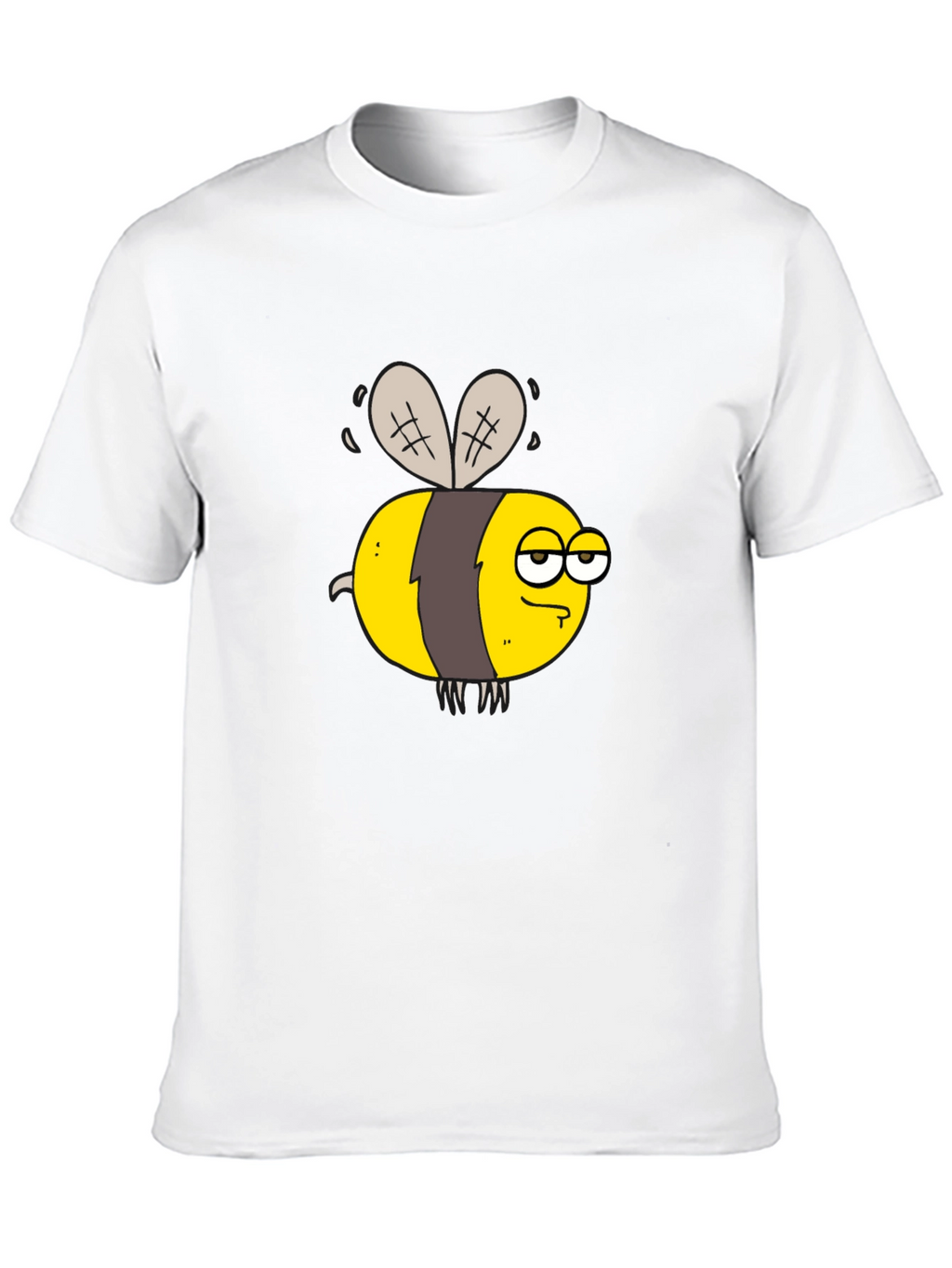 Funny Grumpy Bee Graphic T-Shirt