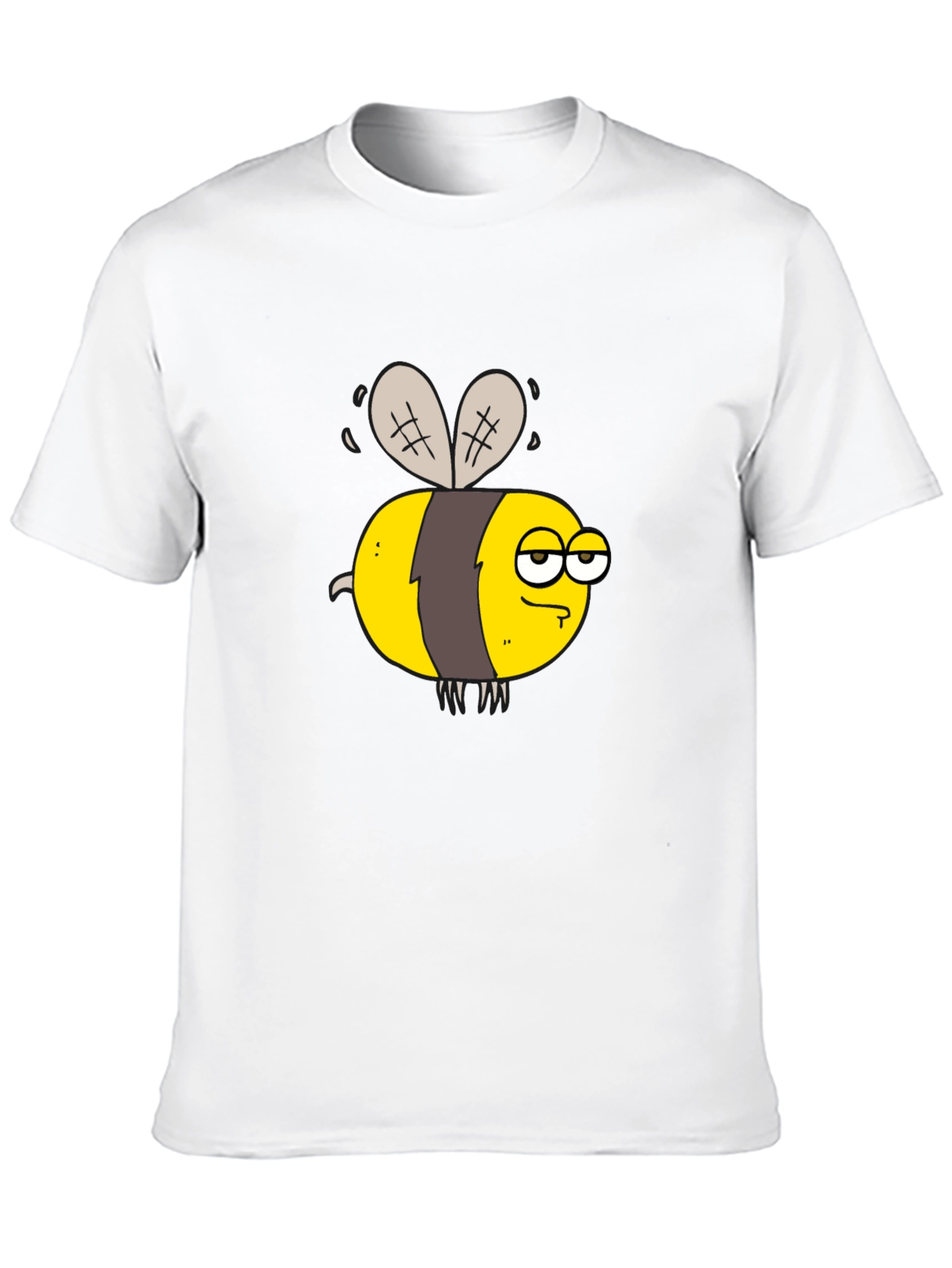 Funny Grumpy Bee Graphic T-Shirt