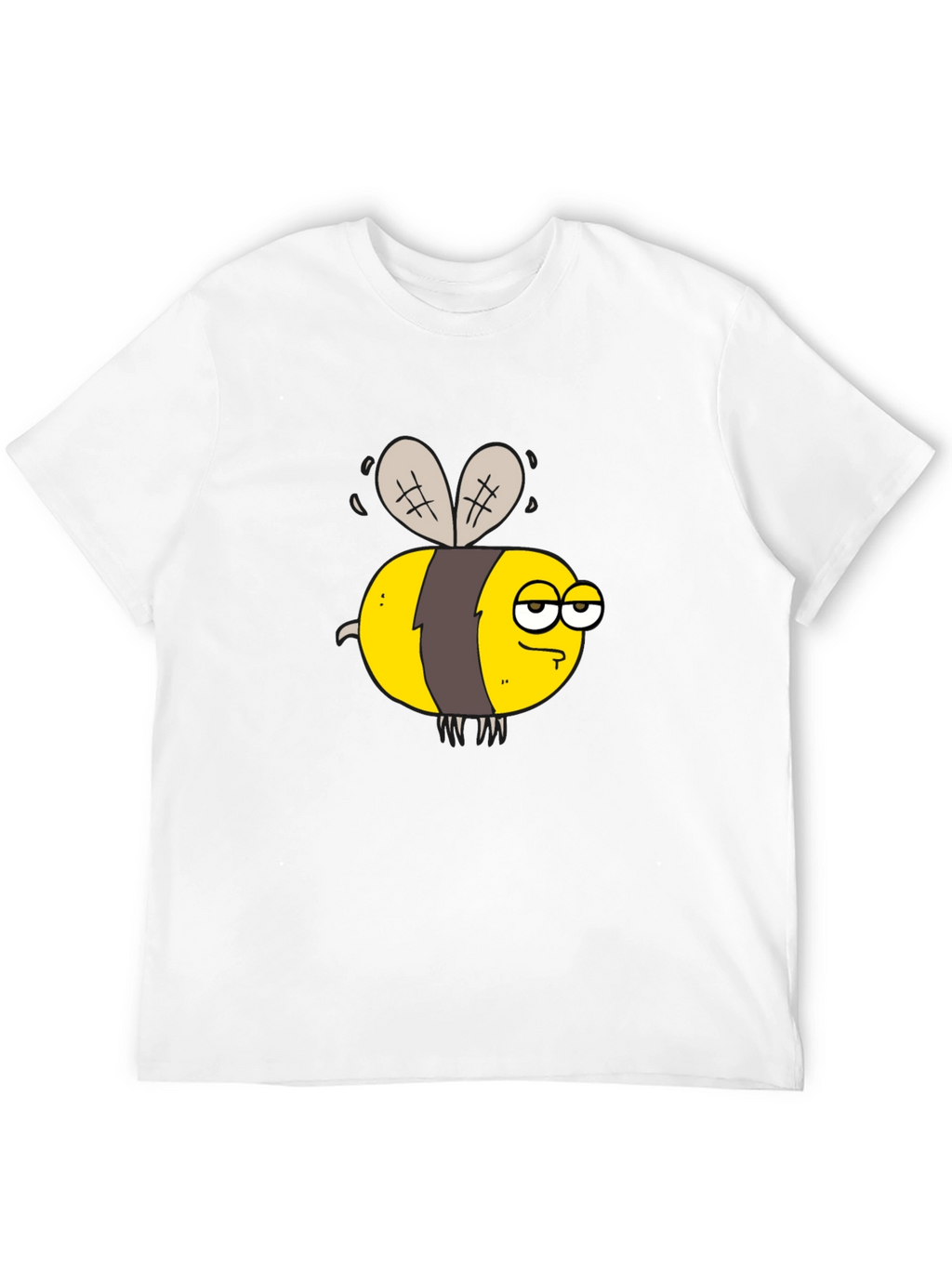 Funny Grumpy Bee Graphic T-Shirt