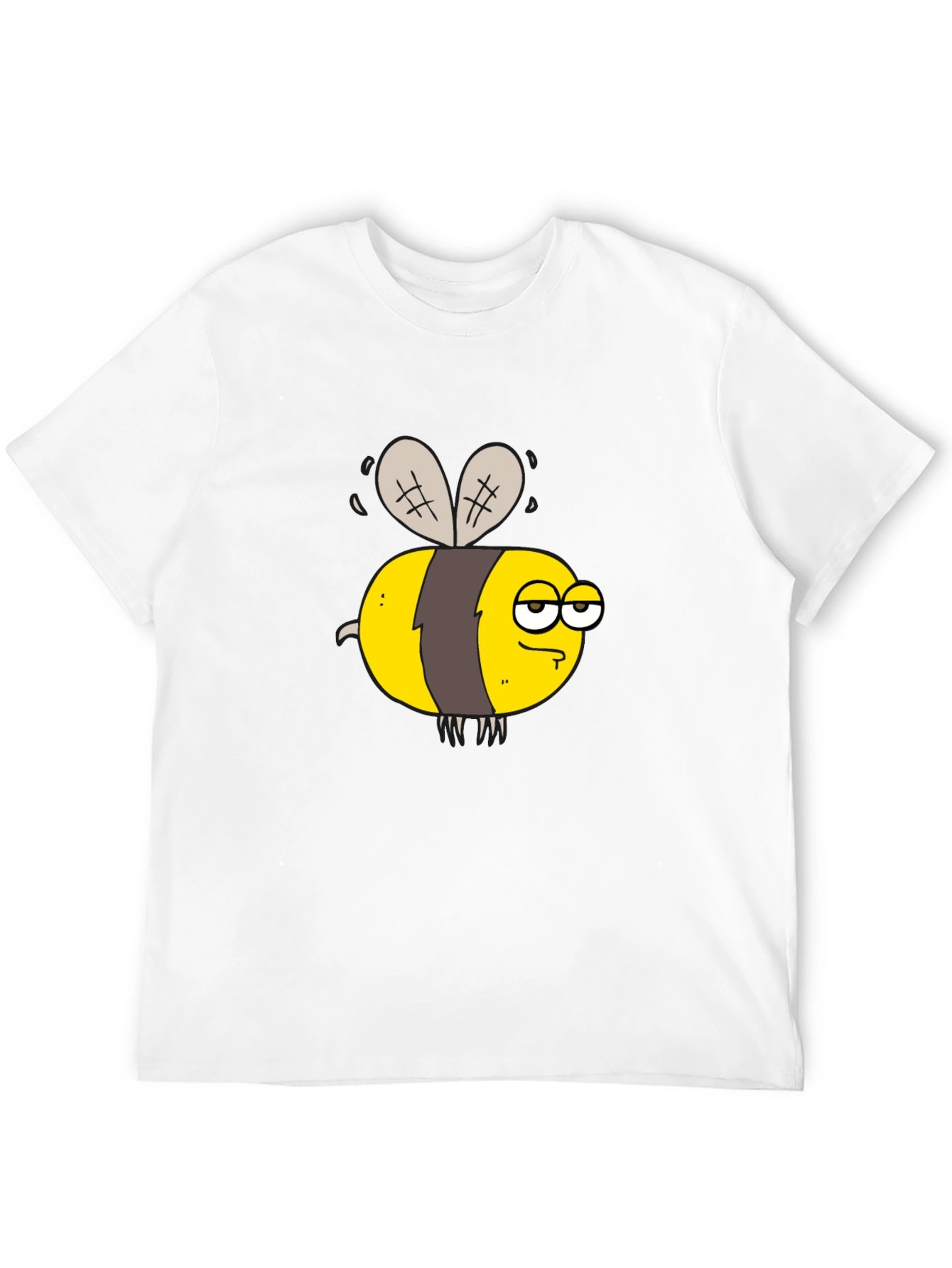 Funny Grumpy Bee Graphic T-Shirt