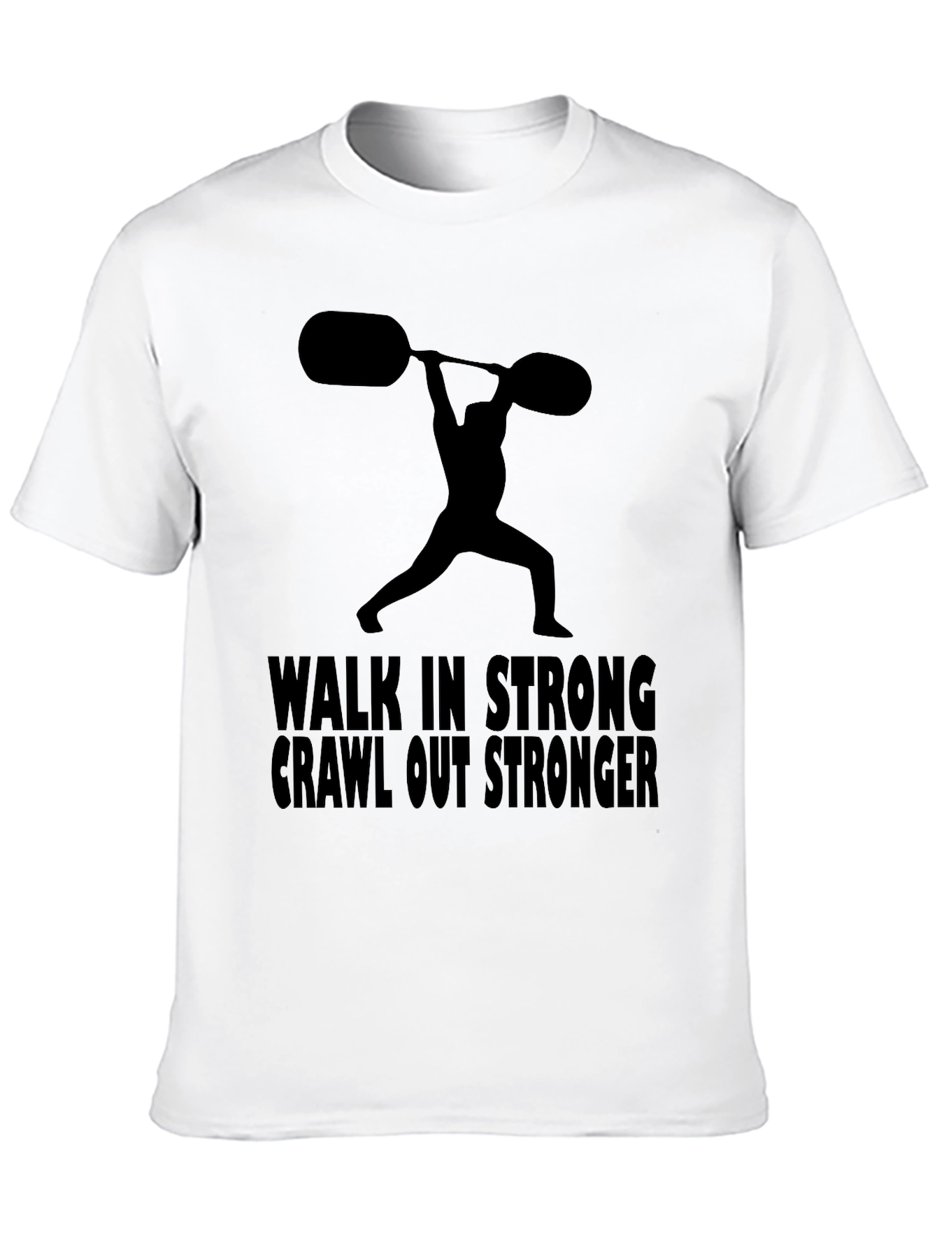 Walk in Stronger T-Shirt Gym Workout Tee