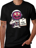 Funny Alien Astronaut I Found A Human Graphic T-Shirt