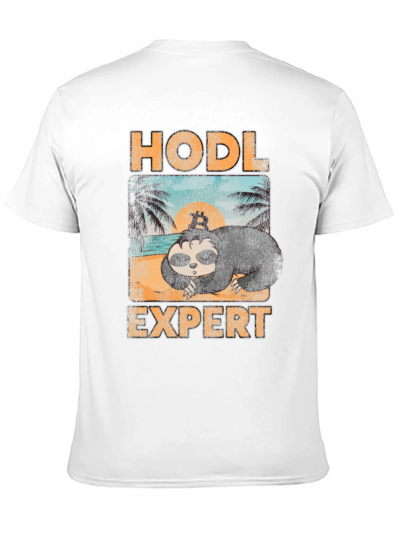 HODL Expert Sloth Bitcoin Crypto T-Shirt