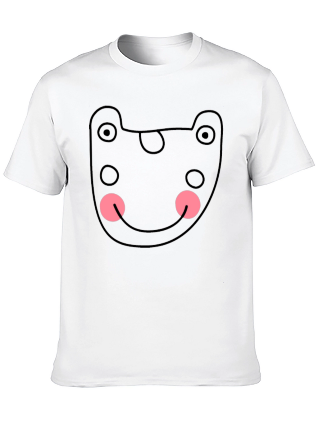 Funky Black Tee - Abstract Bear Graphic