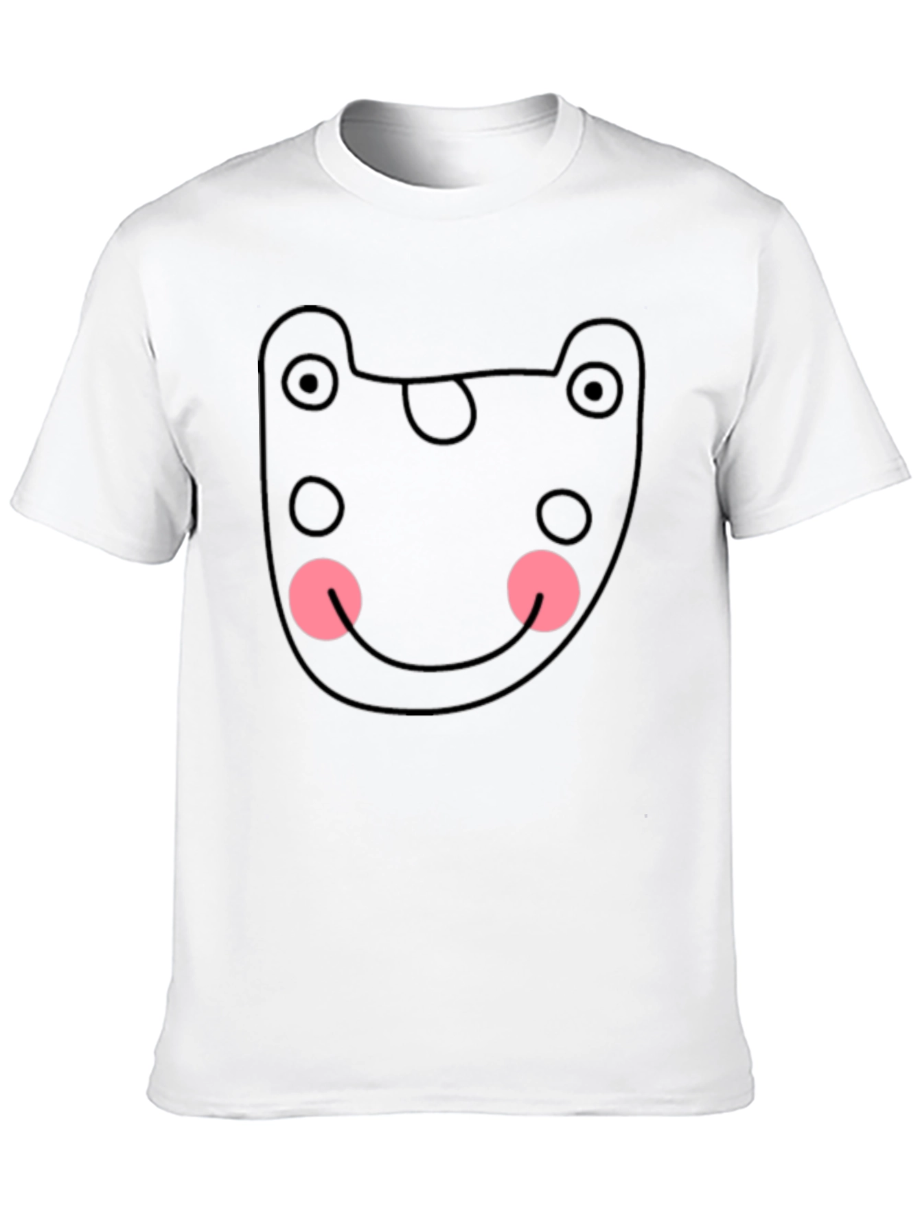 Funky Black Tee - Abstract Bear Graphic