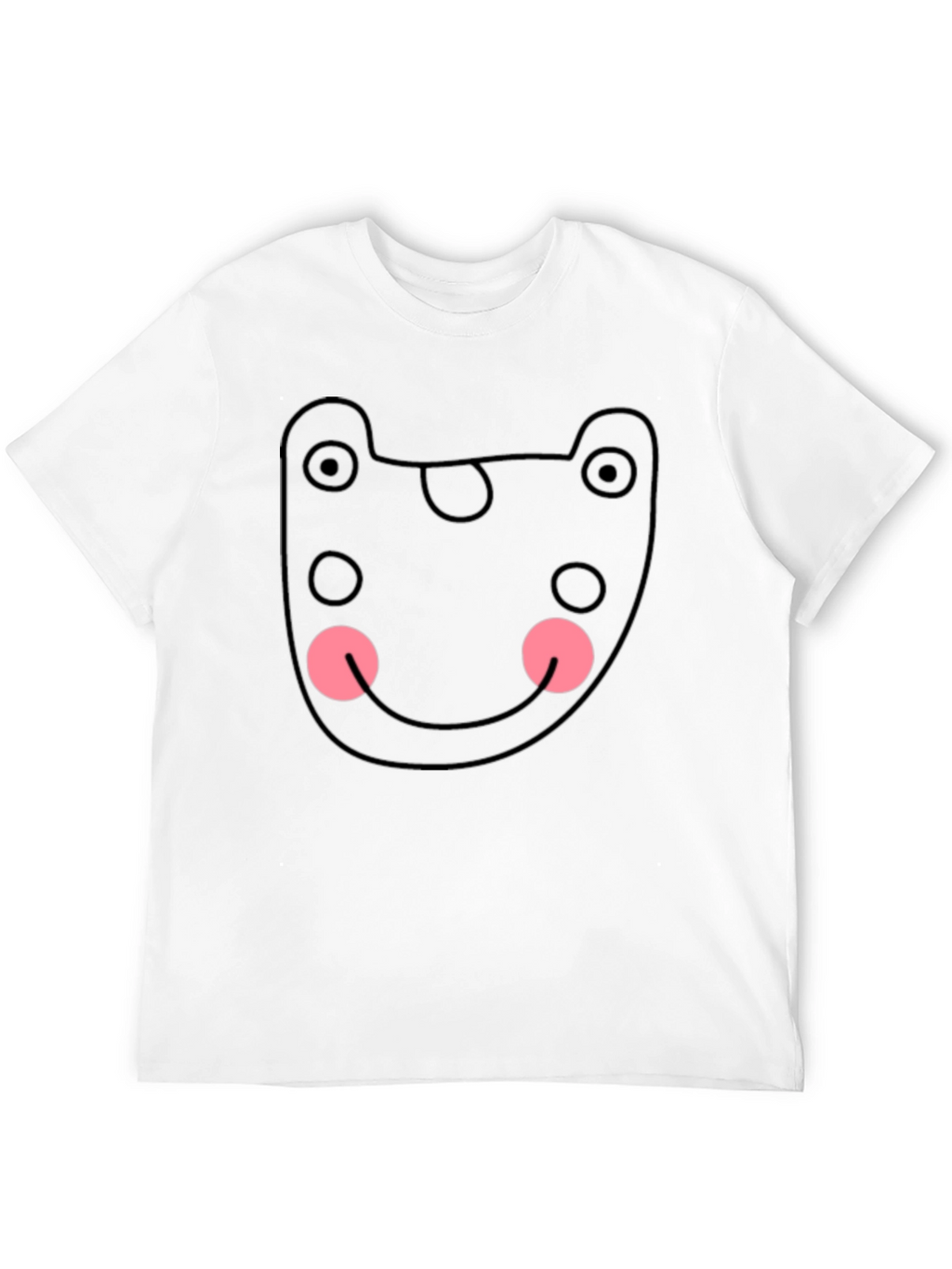 Funky Black Tee - Abstract Bear Graphic