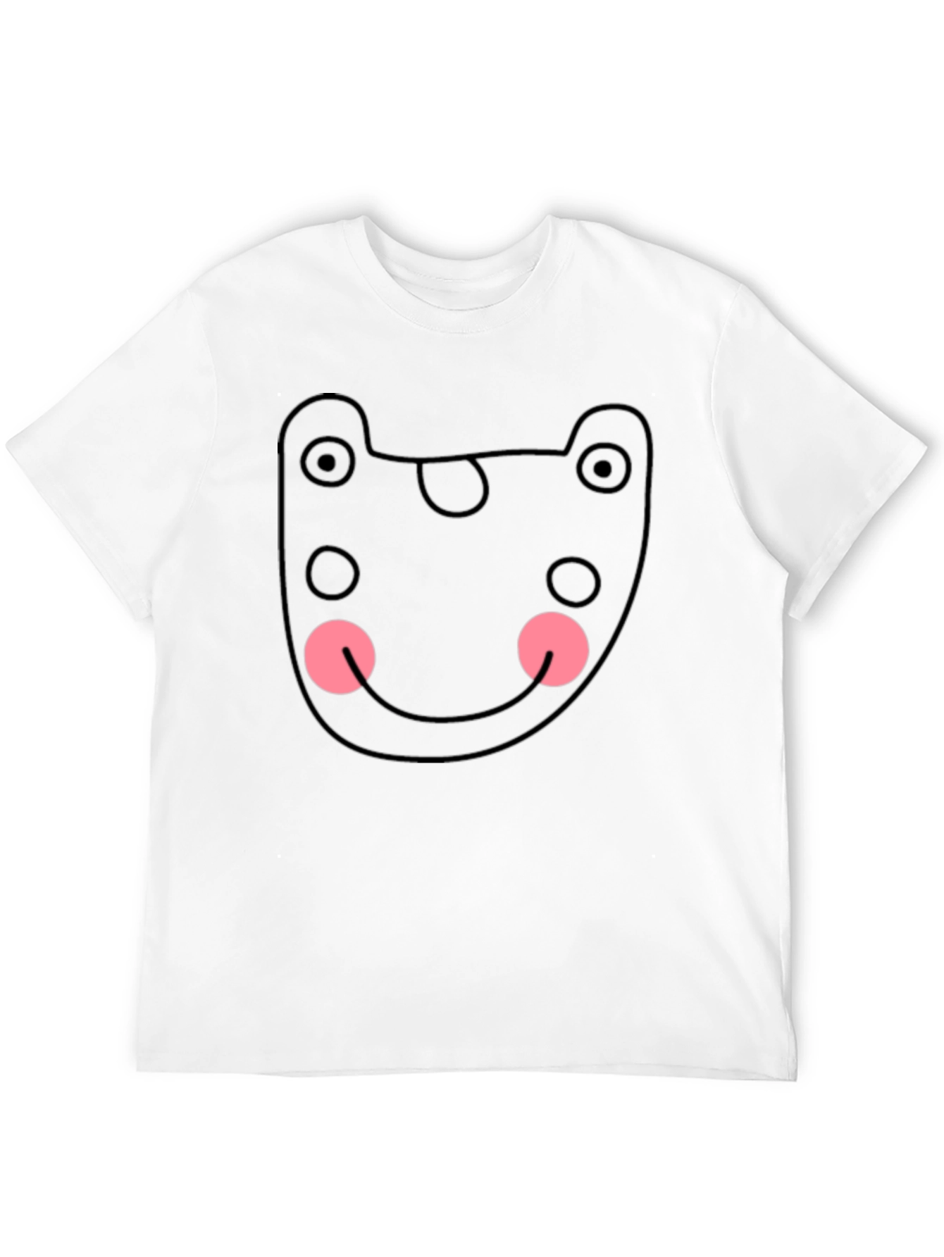 Funky Black Tee - Abstract Bear Graphic