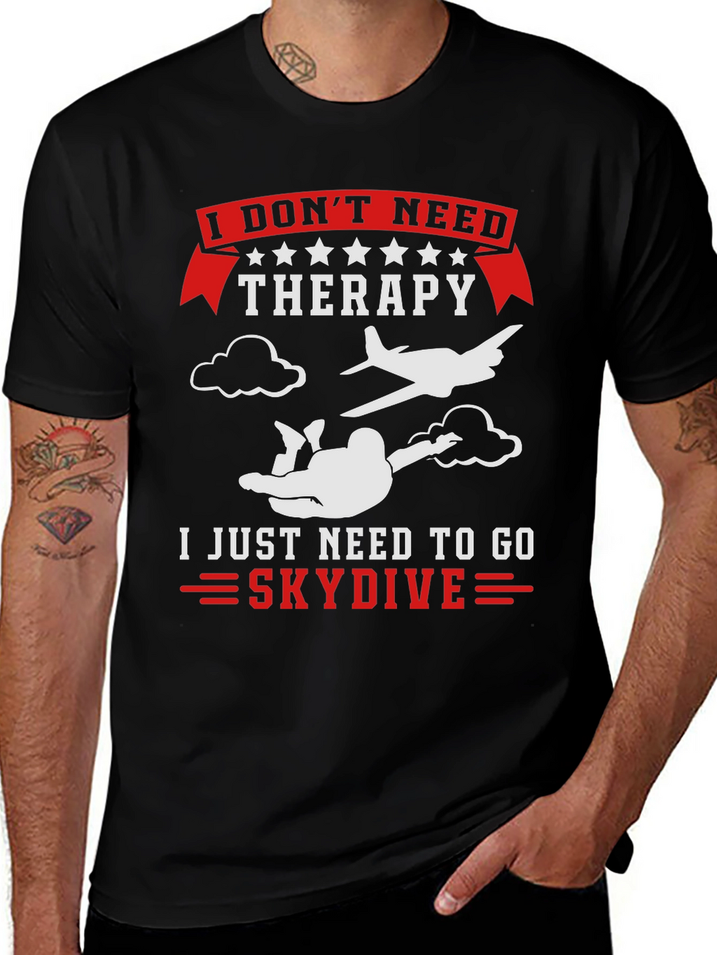 Skydiving Therapy T-Shirt