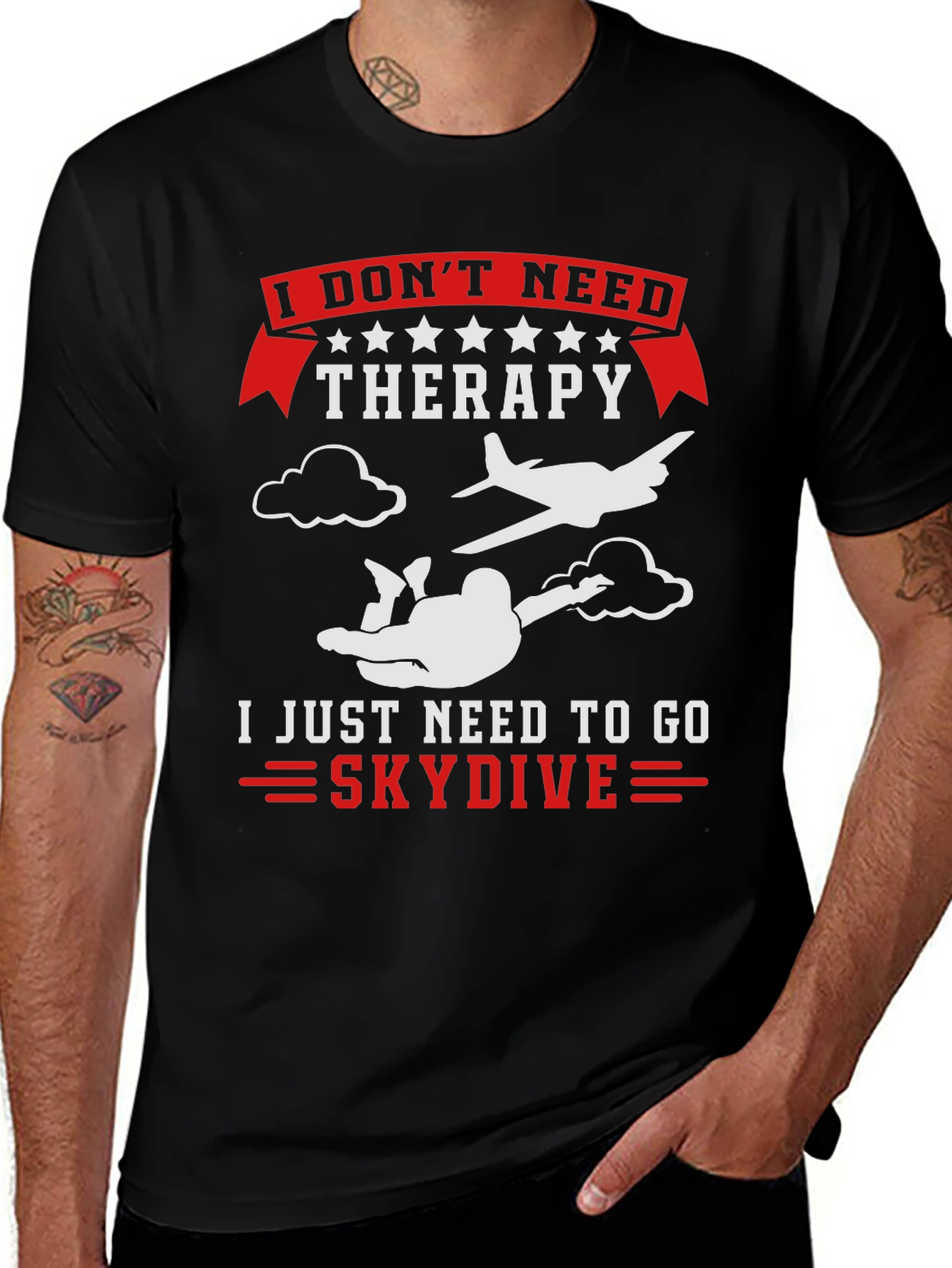 Skydiving Therapy T-Shirt