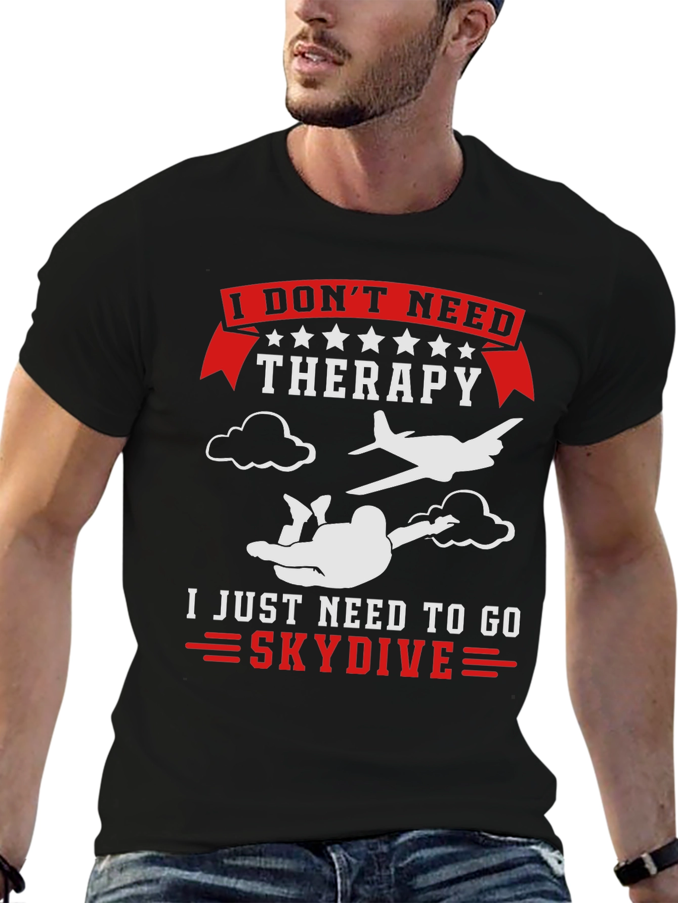 Skydiving Therapy T-Shirt