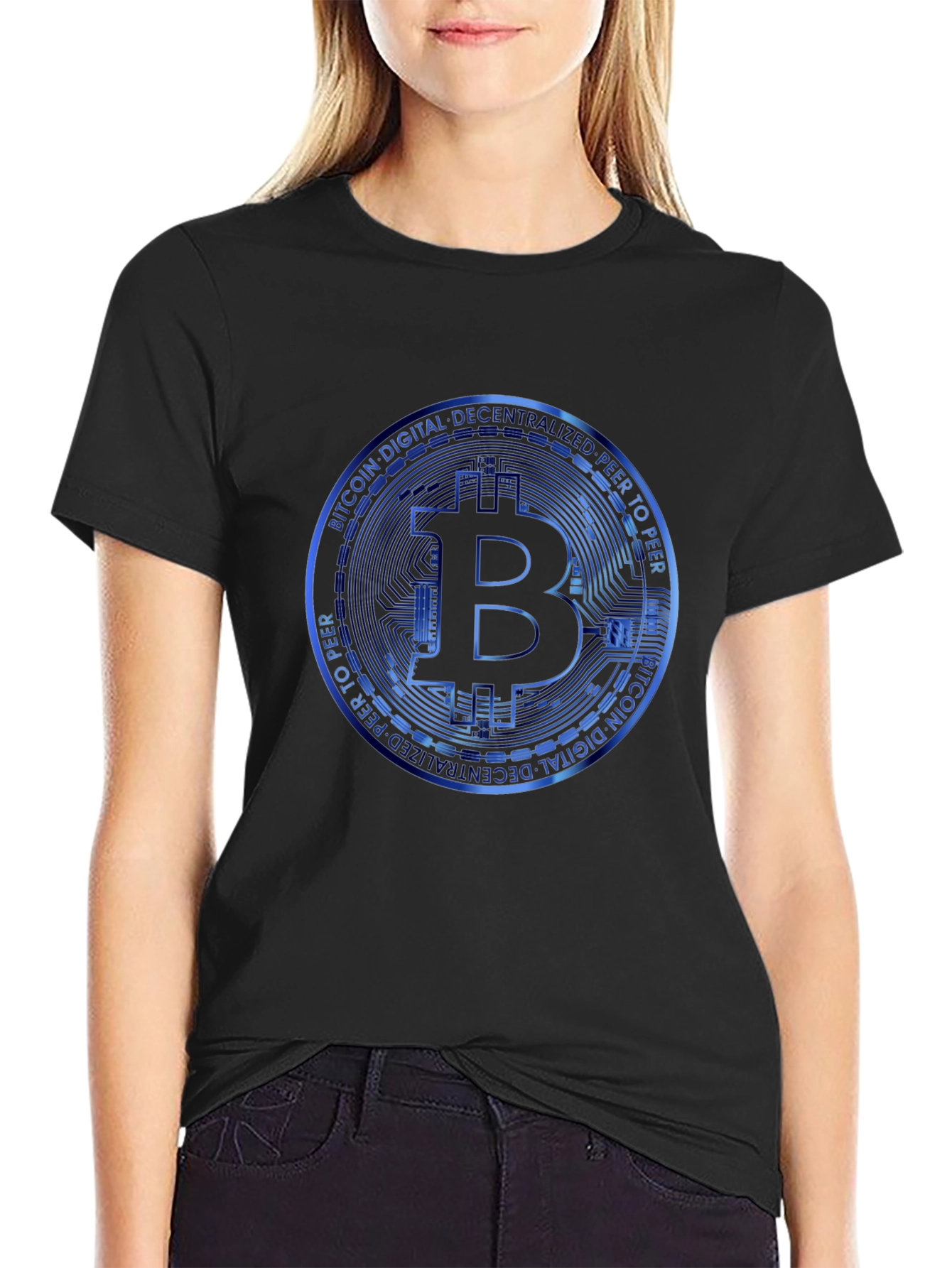 Bitcoin Crypto T-Shirt - Digital Decentralized Peer To Peer