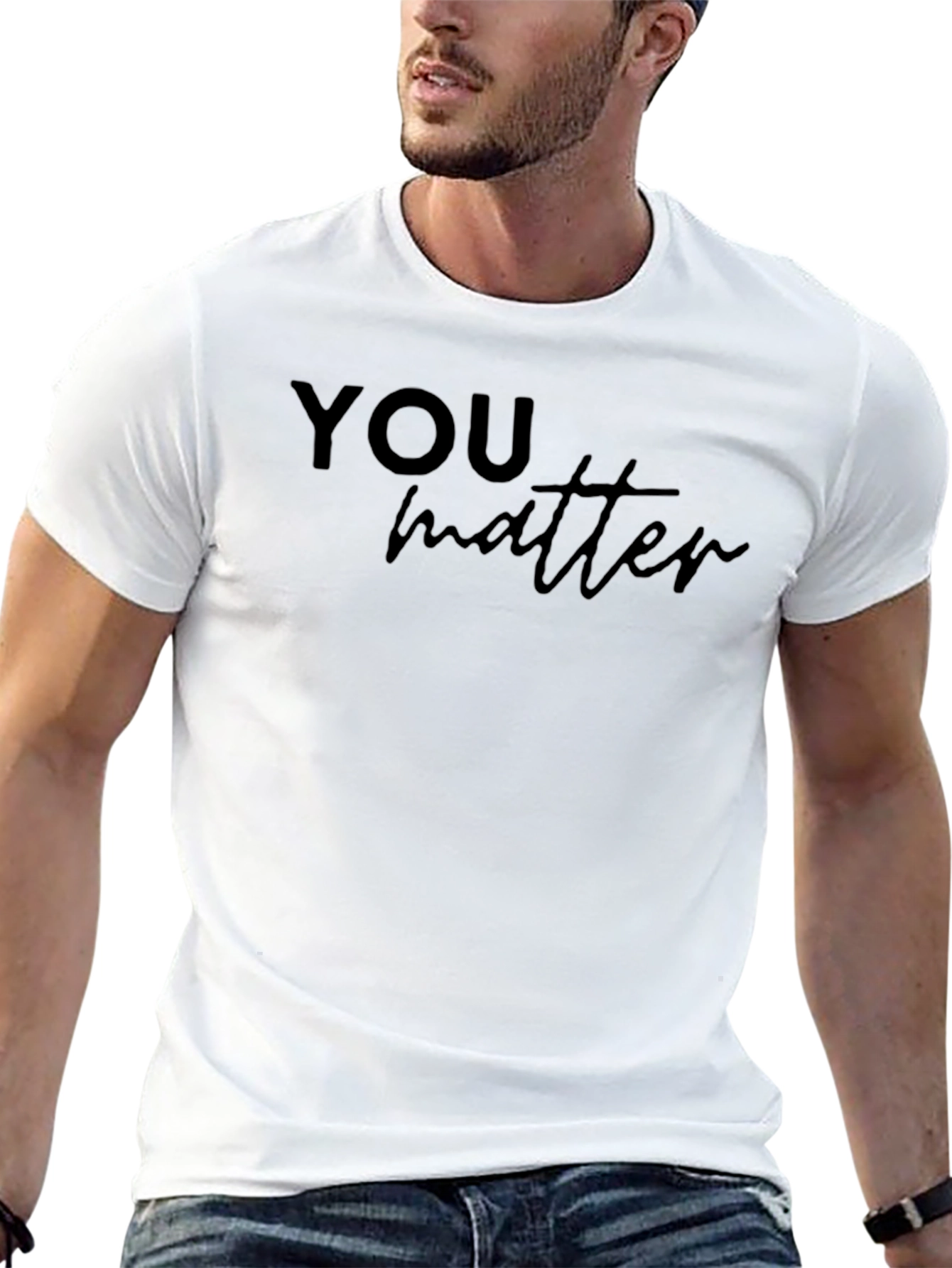 You Matter Black Tee - Comfort & Style