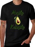 Mostly Ketostly Avocado Graphic T-Shirt