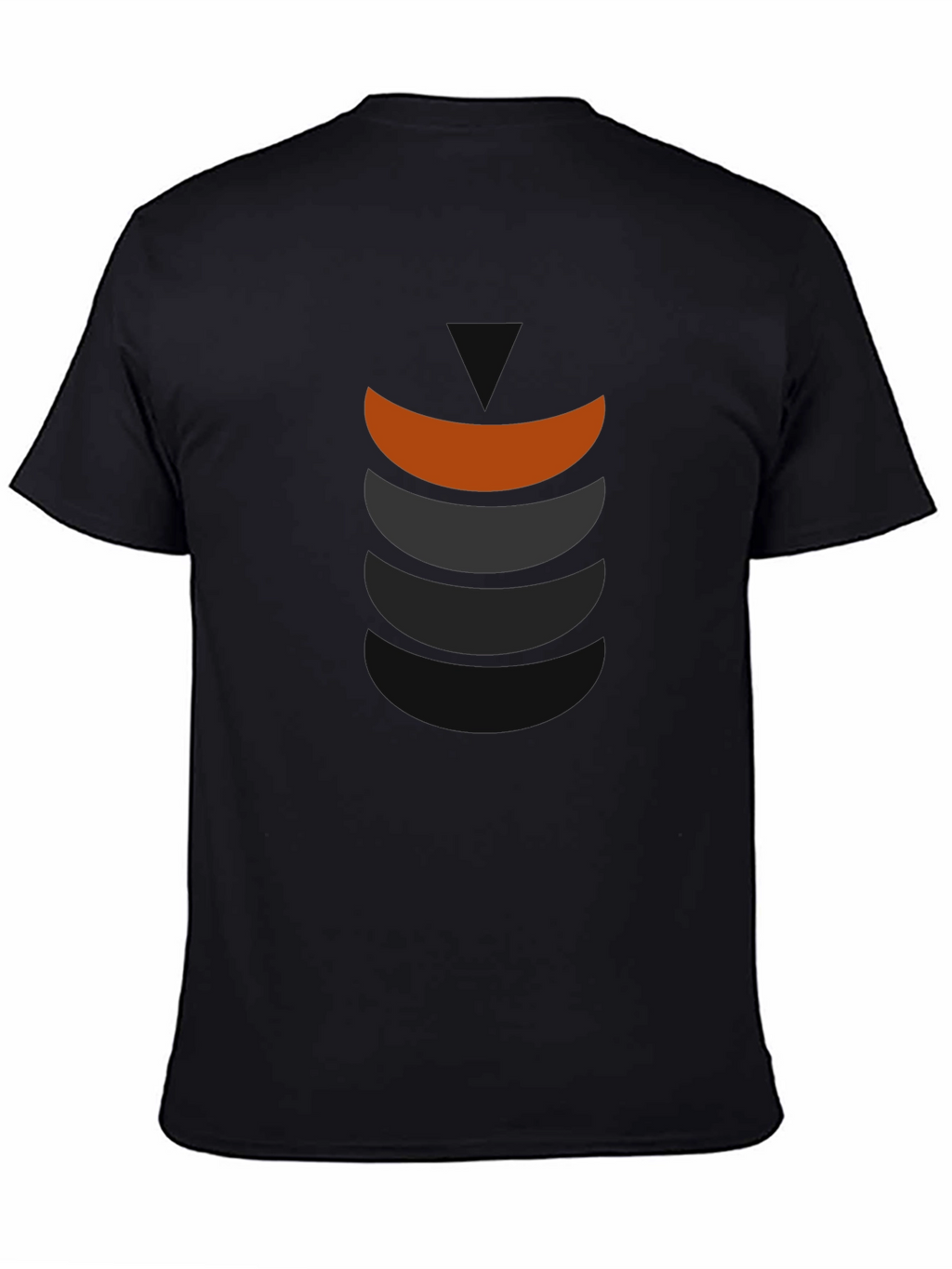 Modern Graphic Tee - Stylish Curved Block Design