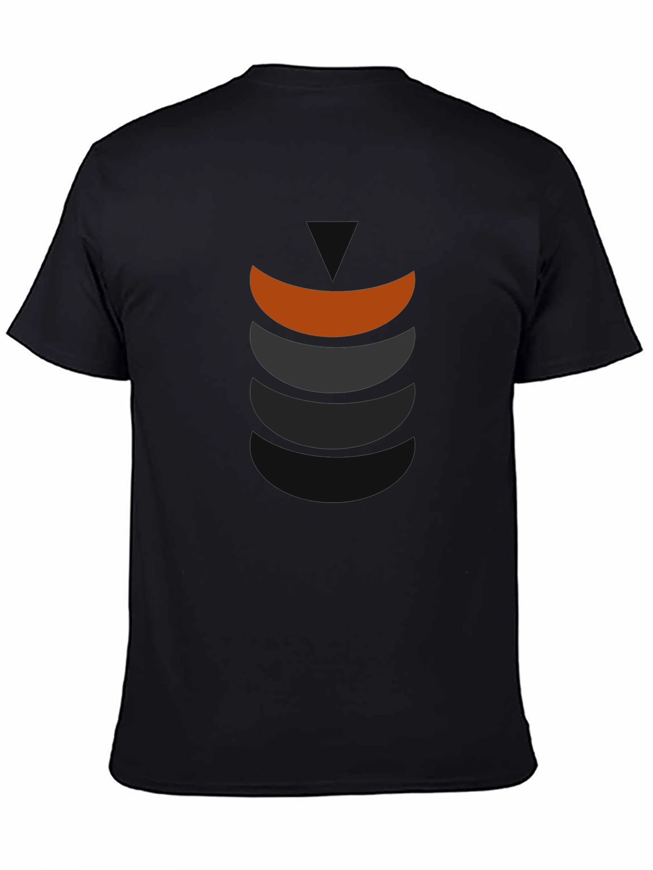 Modern Graphic Tee - Stylish Curved Block Design