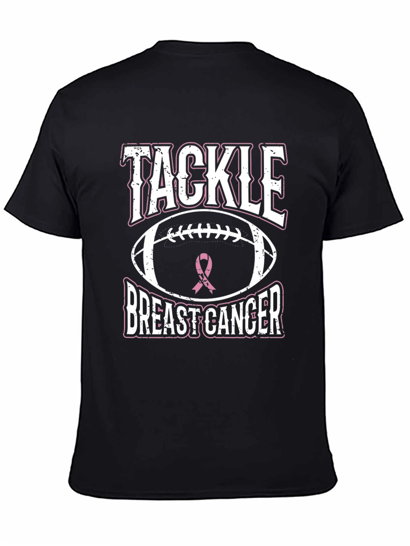 Tackle Breast Cancer Awareness Graphic T-Shirt