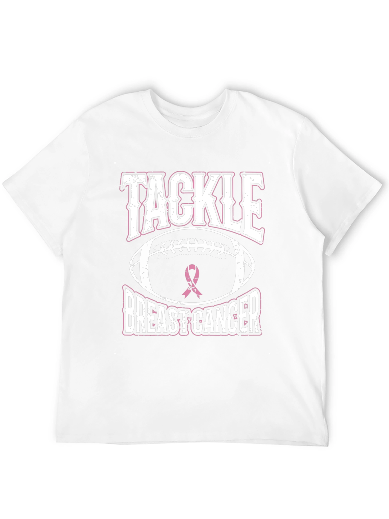 Tackle Breast Cancer Awareness Graphic T-Shirt