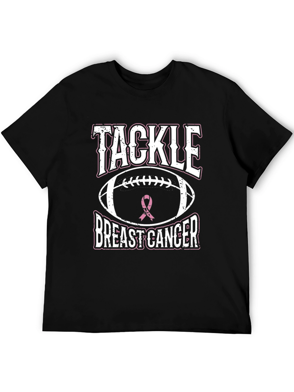 Tackle Breast Cancer Awareness Graphic T-Shirt