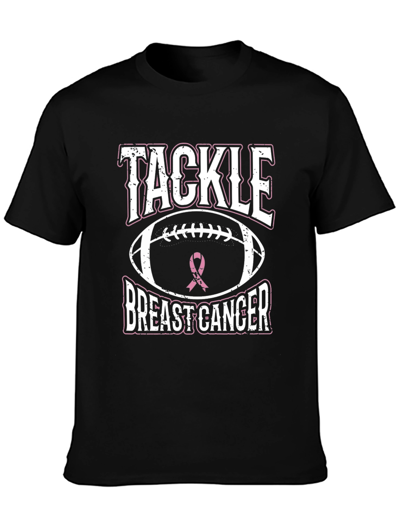 Tackle Breast Cancer Awareness Graphic T-Shirt