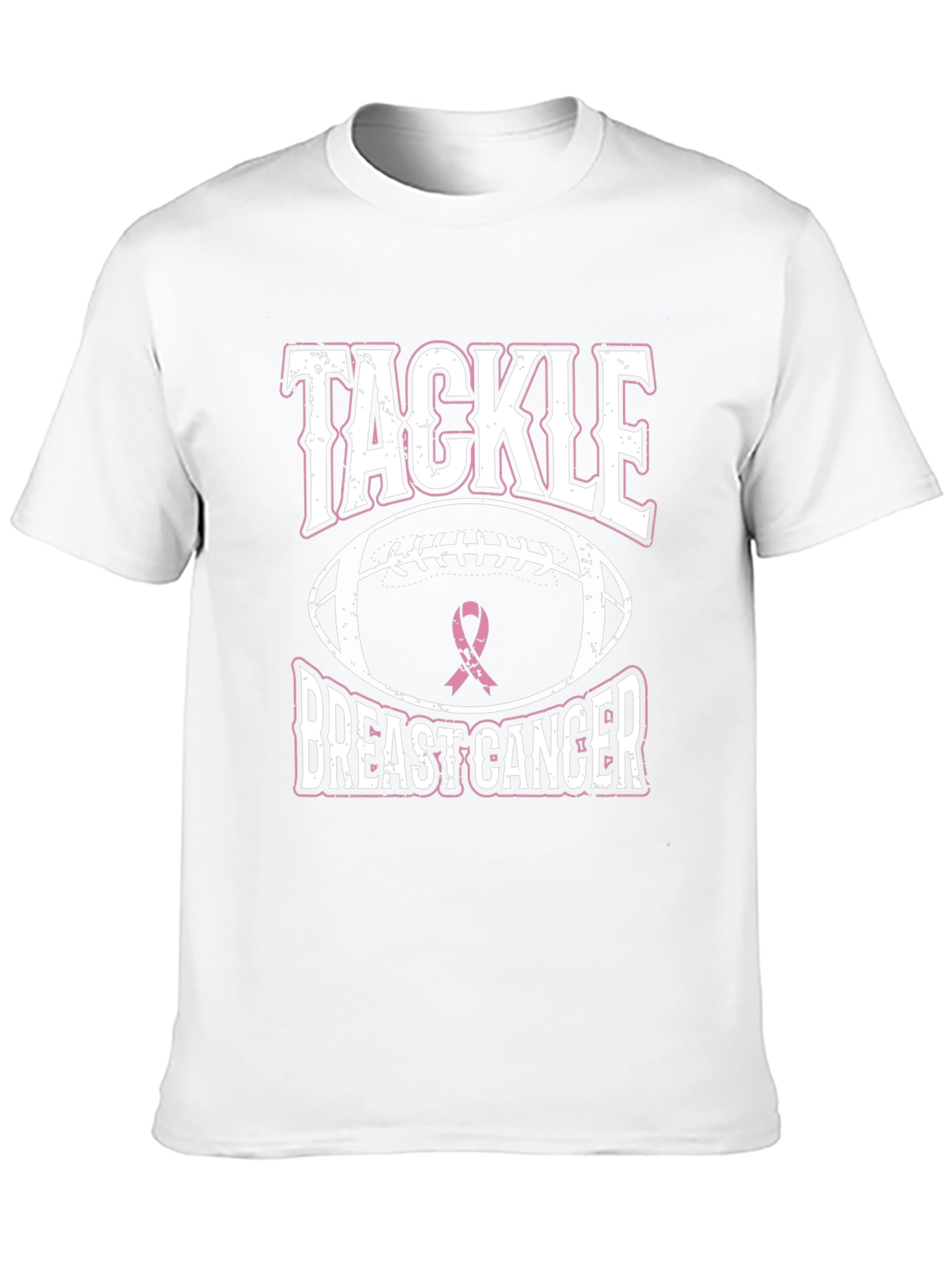 Tackle Breast Cancer Awareness Graphic T-Shirt