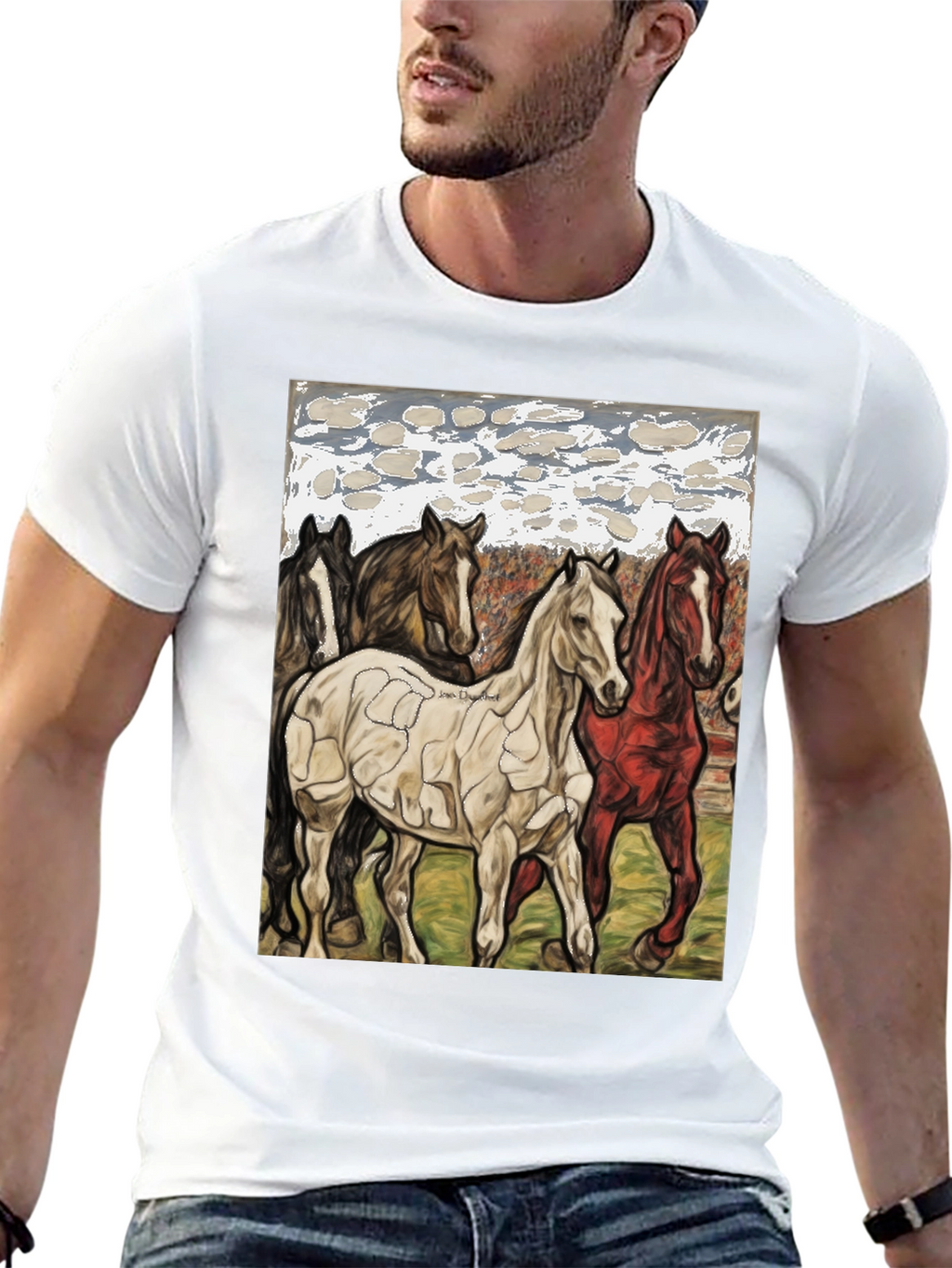 Horse Art Tee - Unique Graphic Print T-Shirt