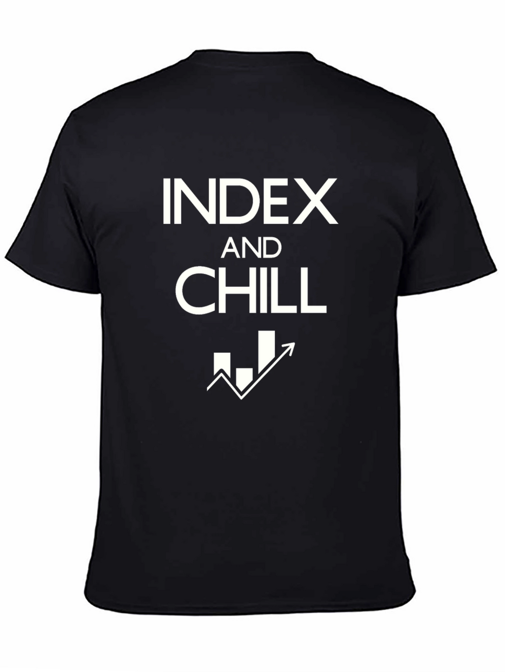 Index and Chill Black Cotton Graphic Tee