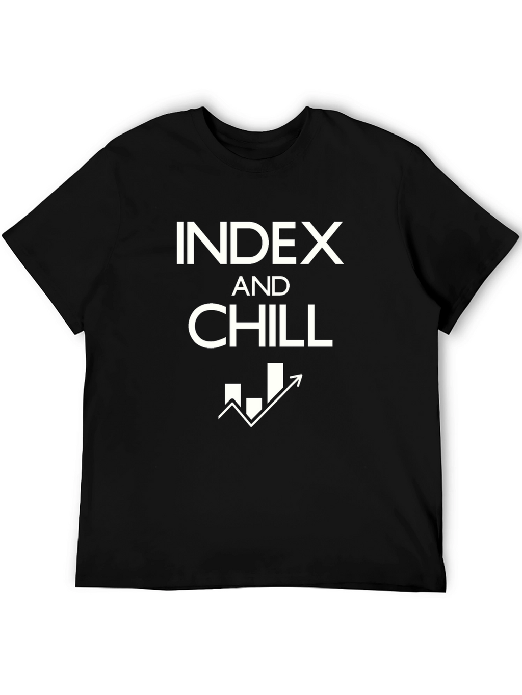 Index and Chill Black Cotton Graphic Tee