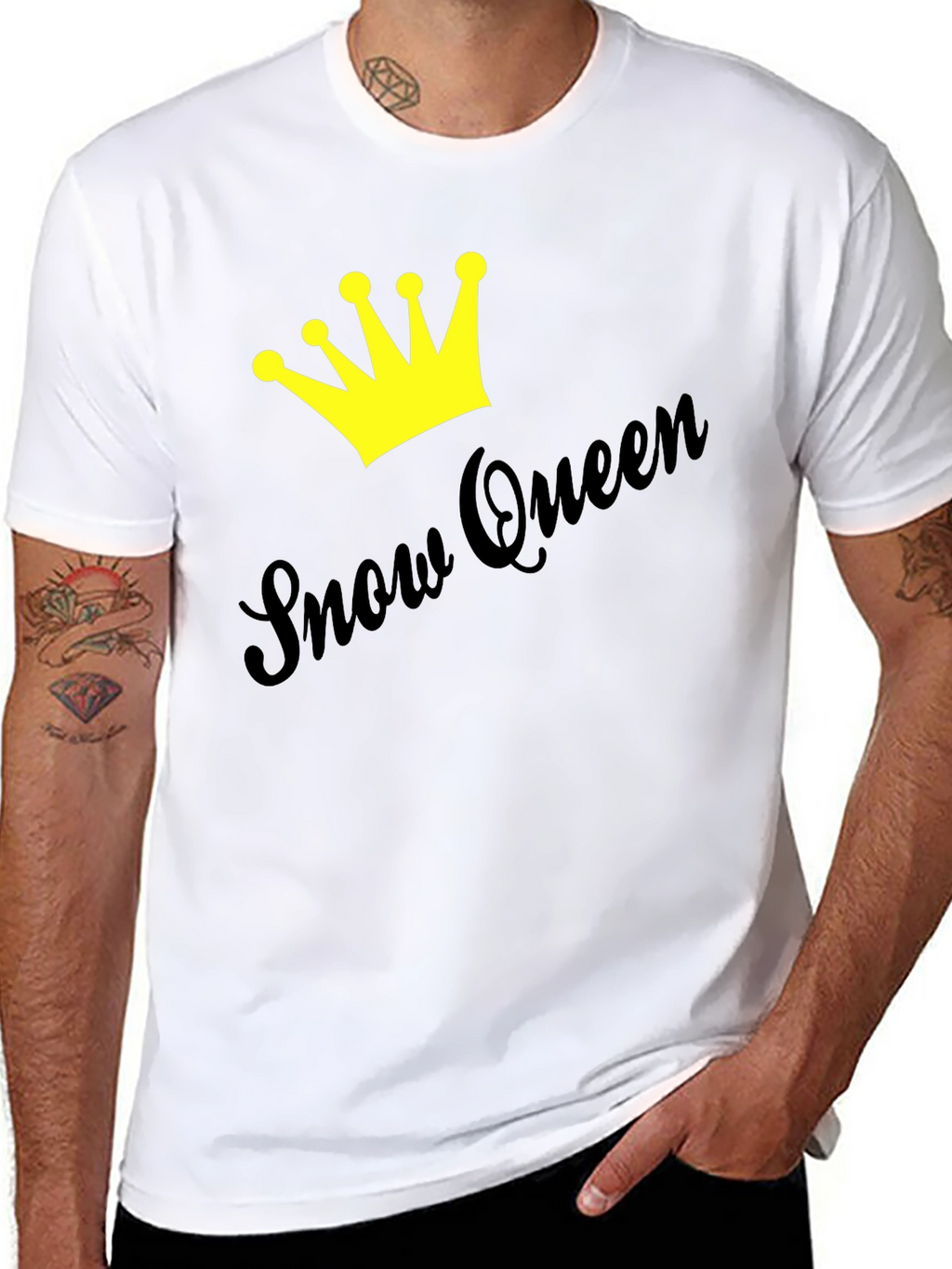 Snow Queen Crown Graphic Tee - Stylish Unisex T-Shirt