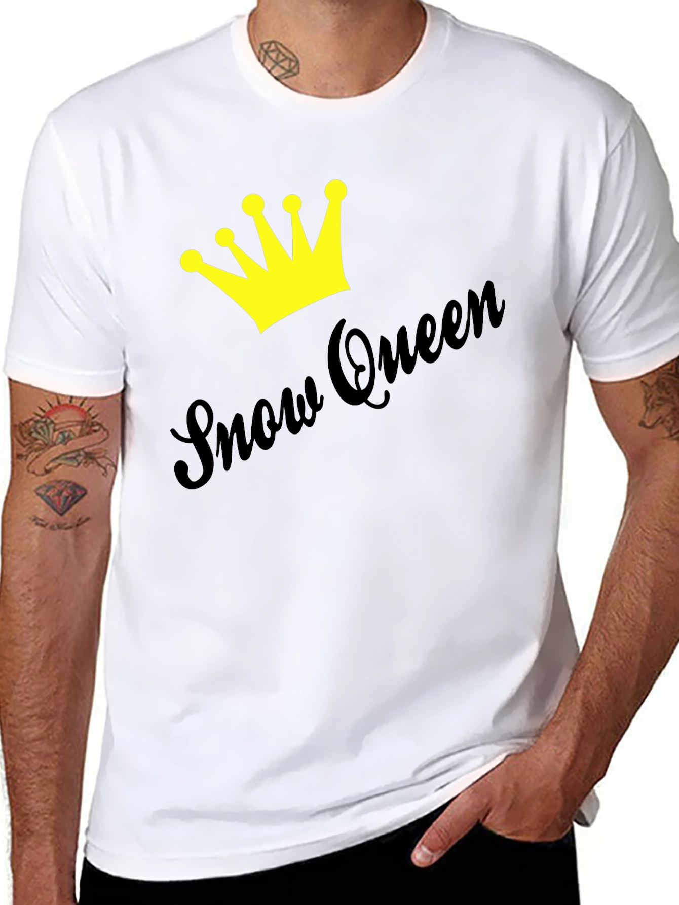 Snow Queen Crown Graphic Tee - Stylish Unisex T-Shirt