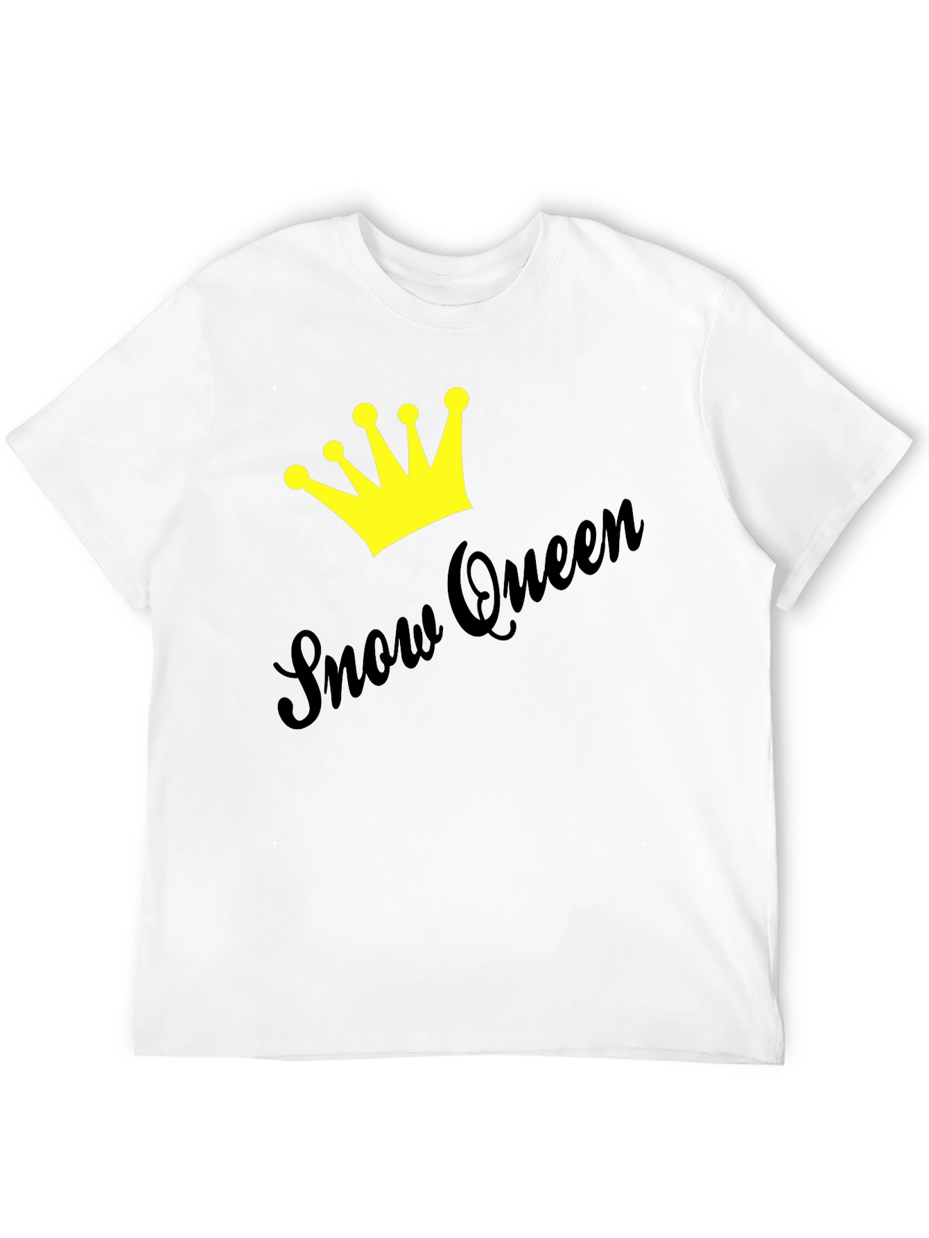 Snow Queen Crown Graphic Tee - Stylish Unisex T-Shirt