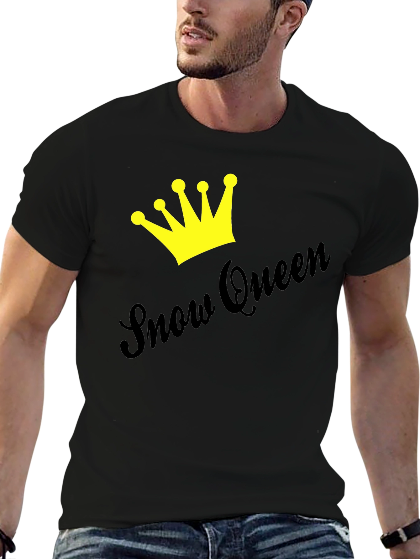 Snow Queen Crown Graphic Tee - Stylish Unisex T-Shirt