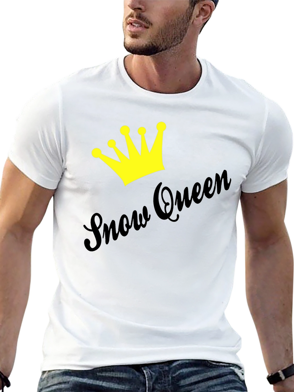 Snow Queen Crown Graphic Tee - Stylish Unisex T-Shirt