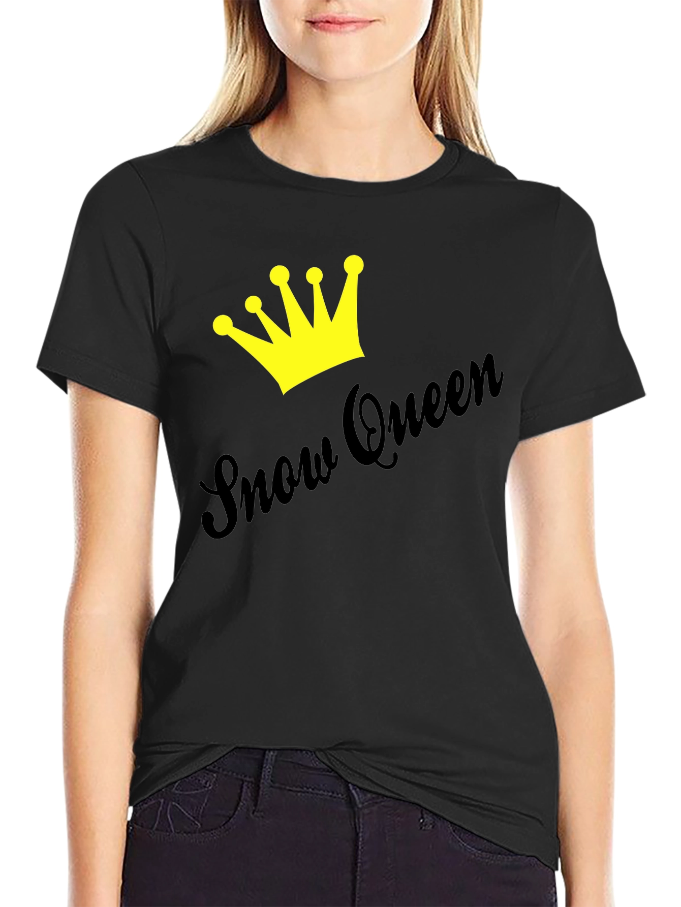 Snow Queen Crown Graphic Tee - Stylish Unisex T-Shirt
