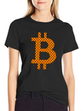 Bitcoin Logo Graphic Black T-Shirt