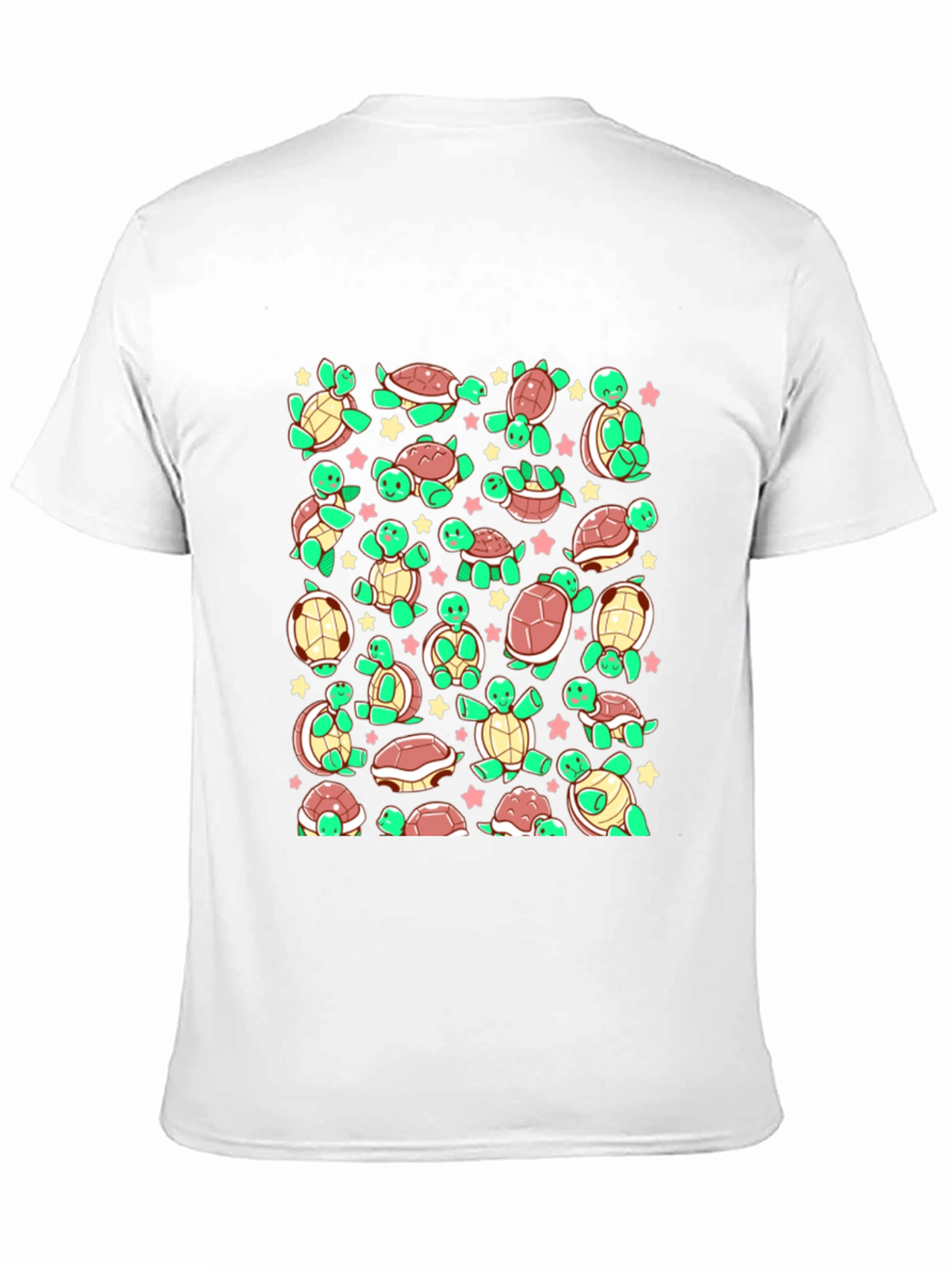 Turtle Print T-Shirt - Adorable Reptile Pattern