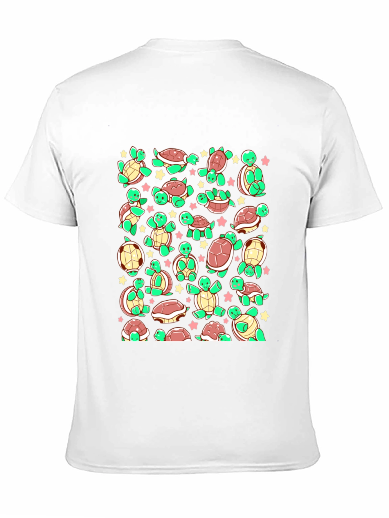 Turtle Print T-Shirt - Adorable Reptile Pattern