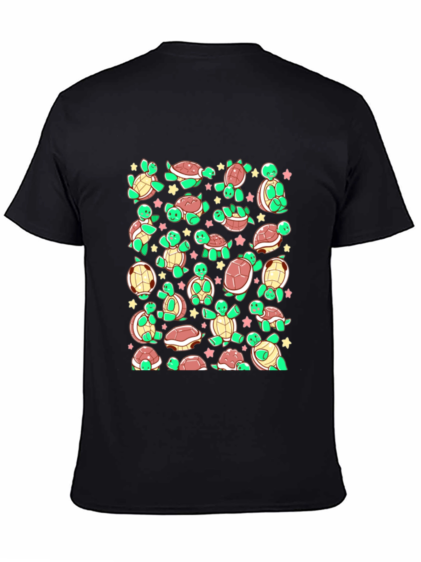 Turtle Print T-Shirt - Adorable Reptile Pattern