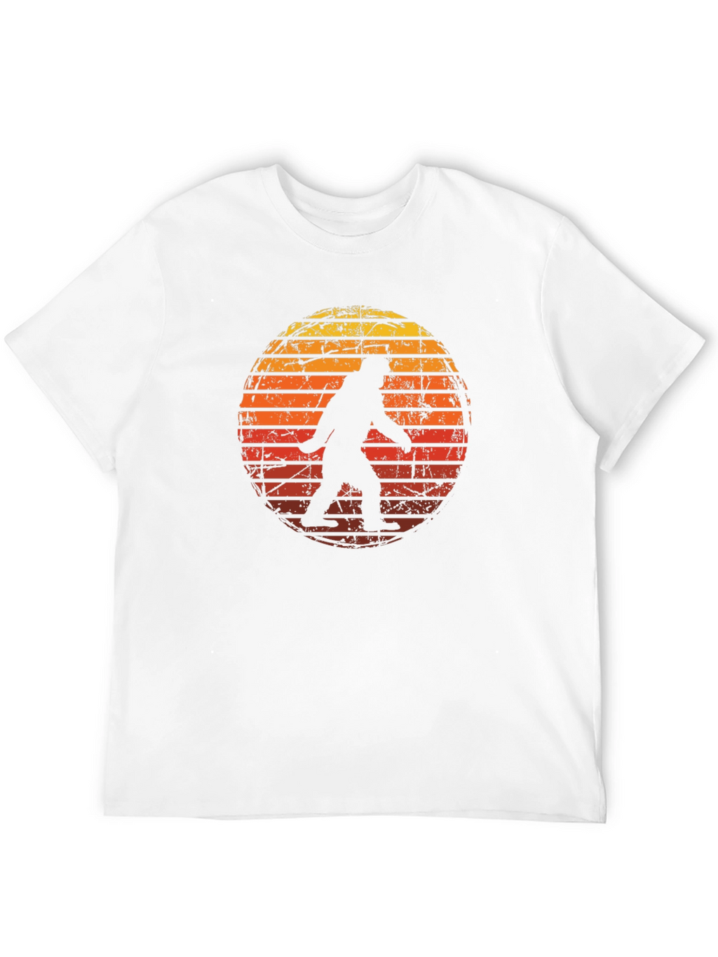 Bigfoot Sunset Graphic Tee - Black Cotton Shirt