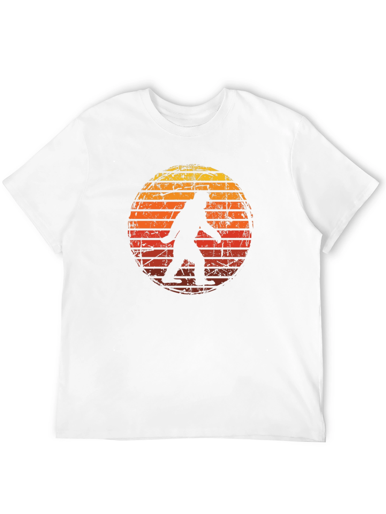 Bigfoot Sunset Graphic Tee - Black Cotton Shirt
