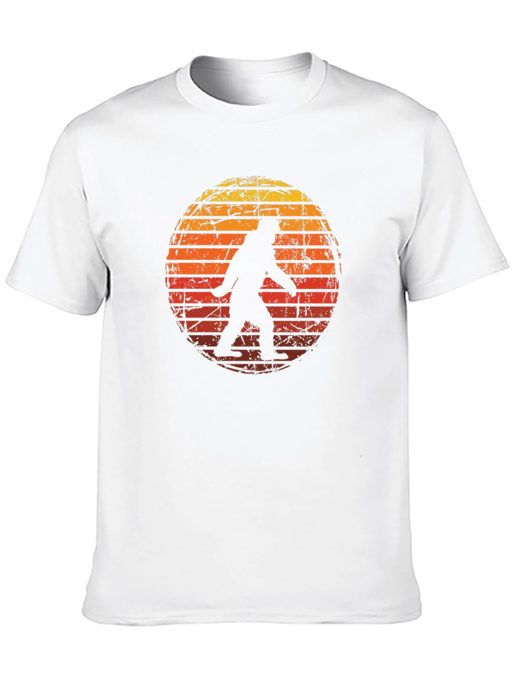 Bigfoot Sunset Graphic Tee - Black Cotton Shirt