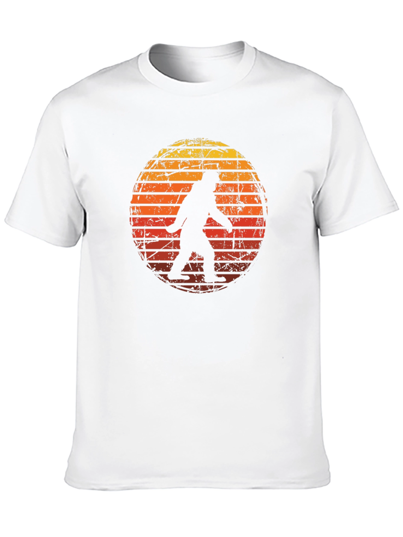 Bigfoot Sunset Graphic Tee - Black Cotton Shirt