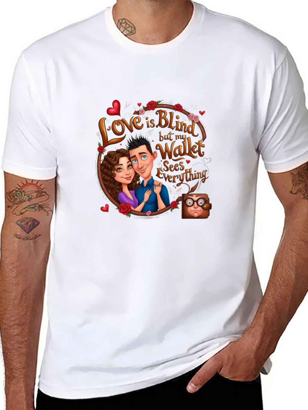 Love is Blind Wallet T-Shirt