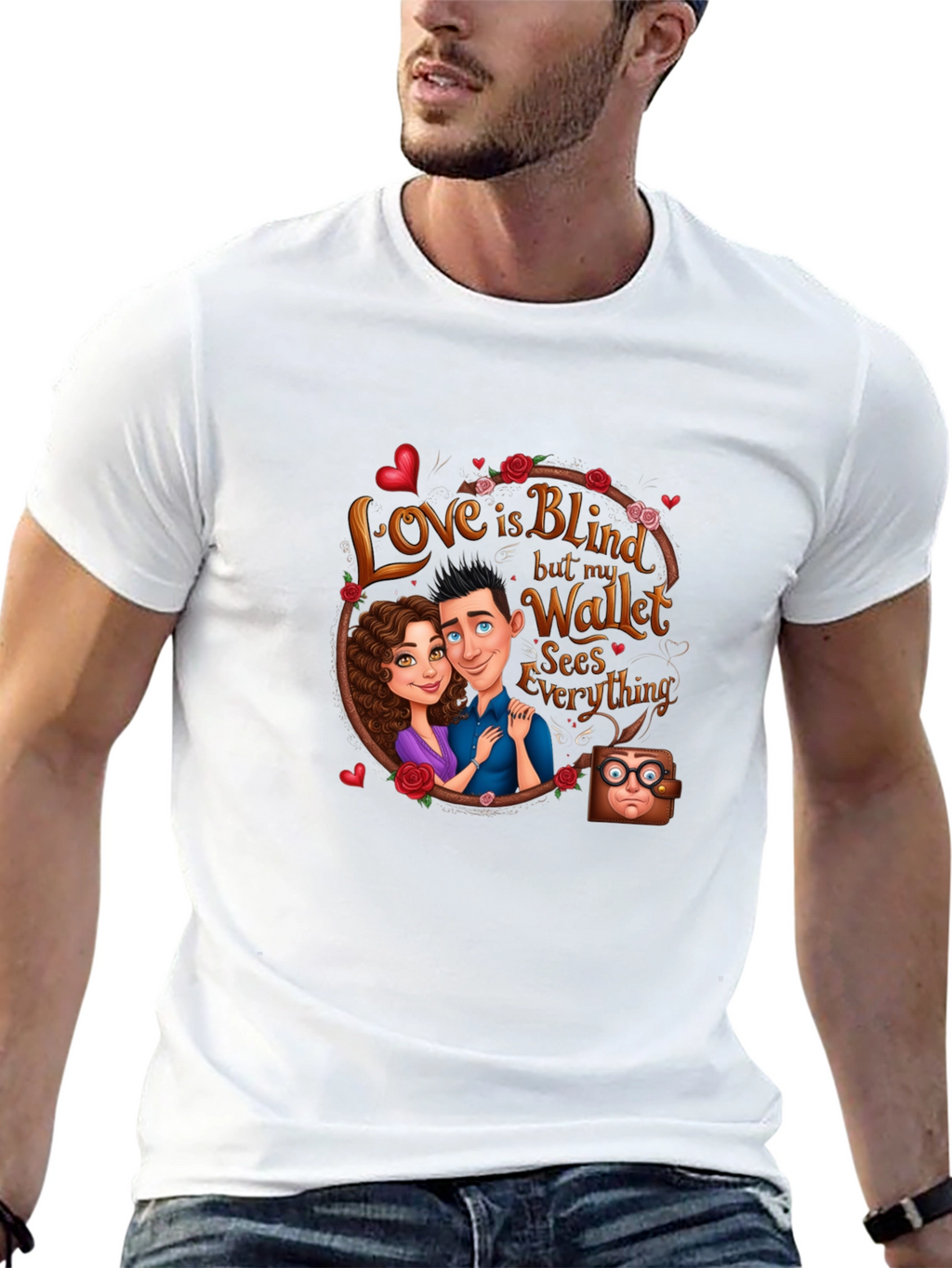 Love is Blind Wallet T-Shirt