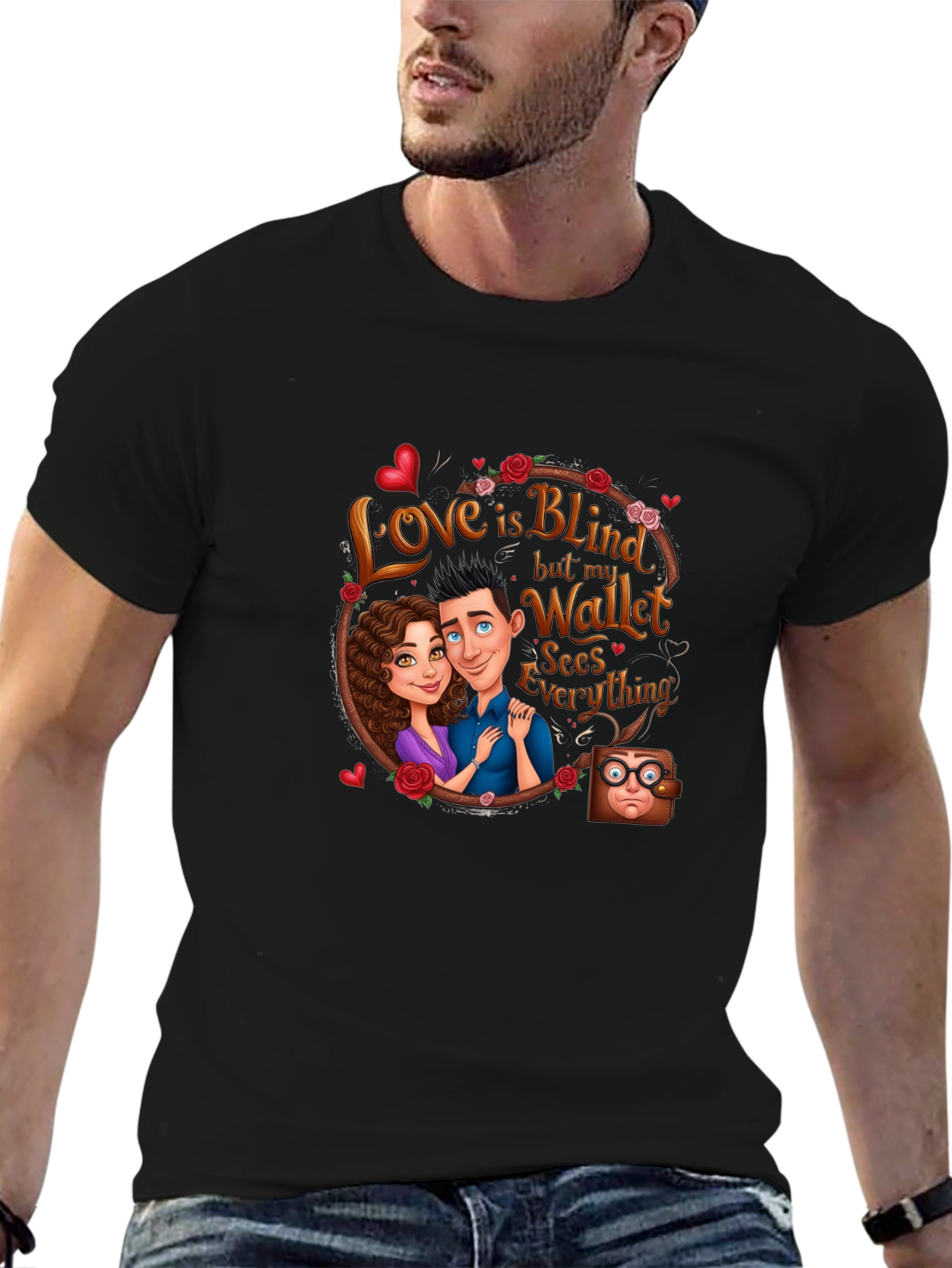 Love is Blind Wallet T-Shirt