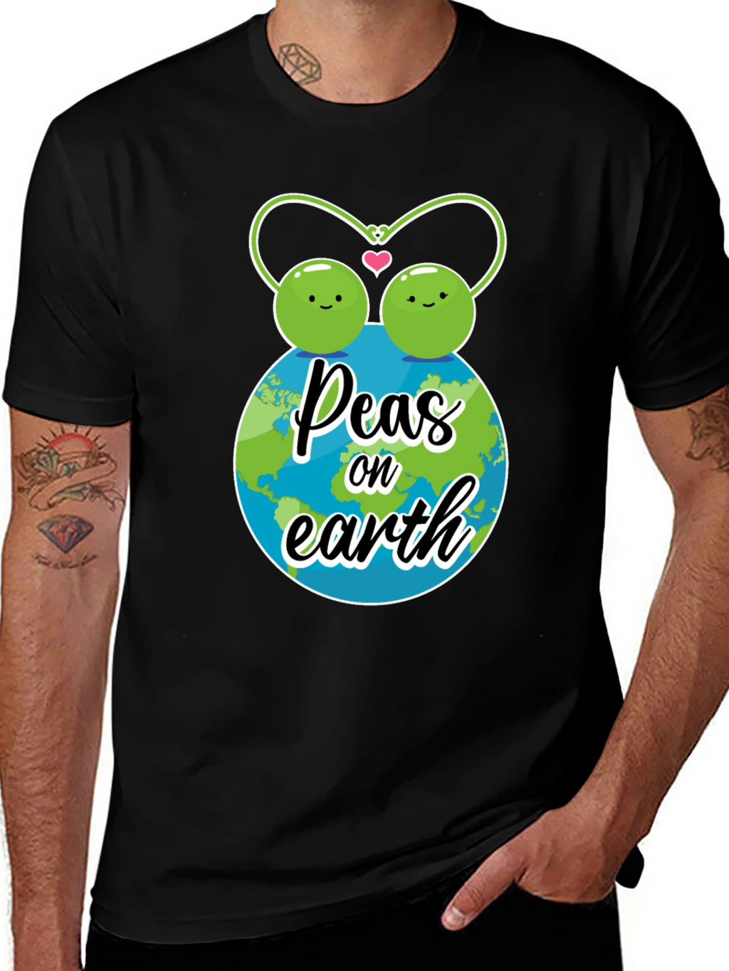 Peas on Earth Graphic T-Shirt