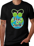 Peas on Earth Graphic T-Shirt