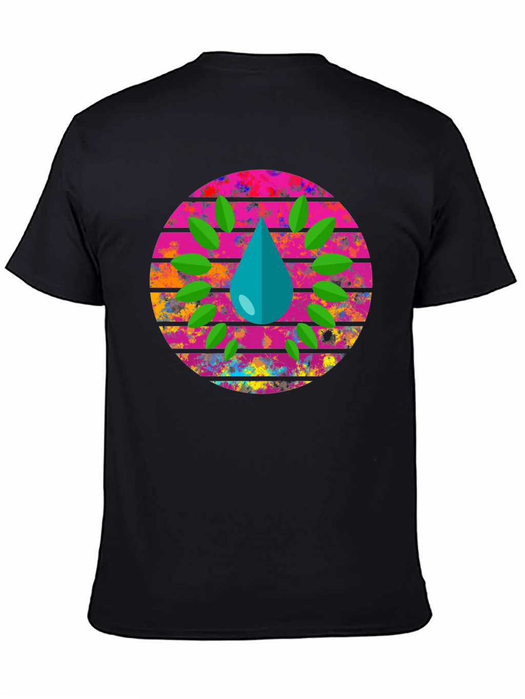 Eco Drop Black Graphic Tee