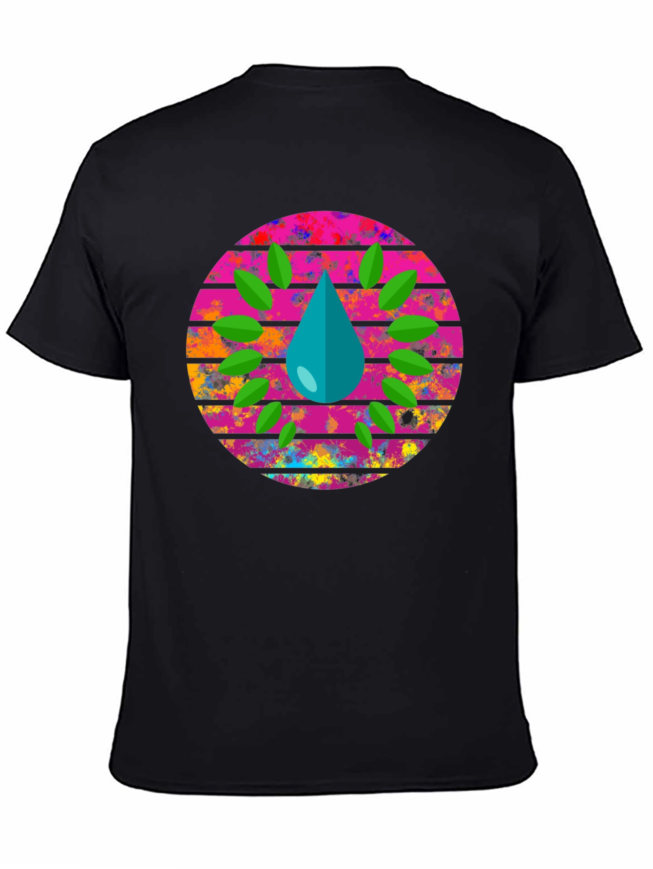 Eco Drop Black Graphic Tee