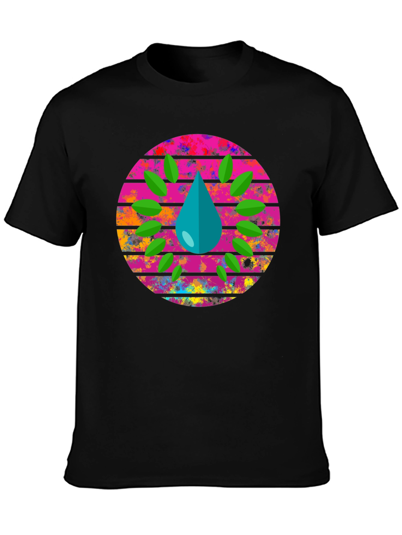 Eco Drop Black Graphic Tee