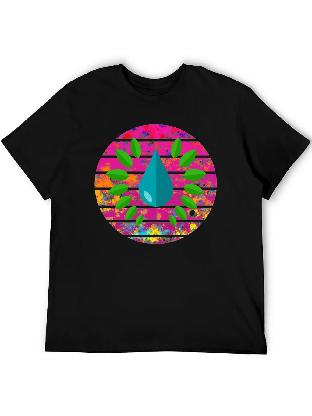 Eco Drop Black Graphic Tee